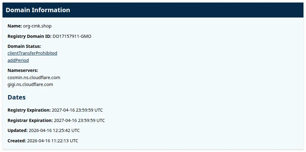 ICANN lookup